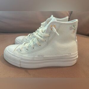 Converse Embroidered Platform High Top